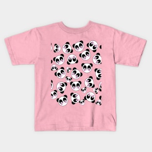 Kawaii Cute Panda Pattern Kids T-Shirt